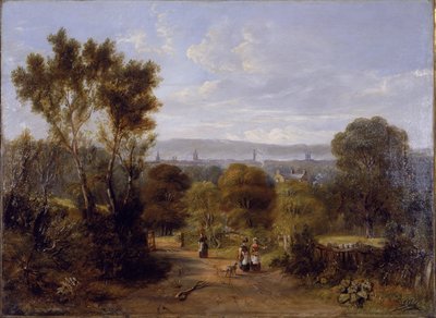 Ansicht in Jesmond, Newcastle upon Tyne, ca. 1845 von Elizabeth Burdon Sanderson